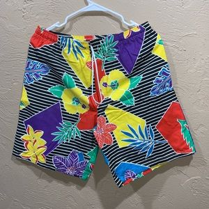 Vintage 90s Schooner Swim Trunk Shorts Size XL NWT